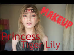 princess tiger lily inspired makeup