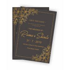 Black Gold Wedding Invitation Template For Free Download On Pngtree