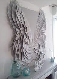 Diy Angel Wing Mantel Makeover The