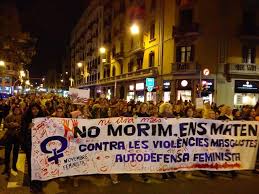 Resultat d'imatges de Manifestació dia de la dona a barcelona 2018