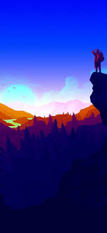 Firewatch digital wallpaper, purple and blue mountains illustration. Iphone X 4k Firewatch Wallpaper Download Hd Wallpaper Iphone 4k Wallpaper Iphone Iphone Wallpaper High Quality