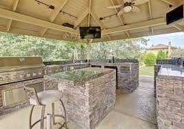 Backyard kitchens with cooking surfaces, sinks, bars and storage areas are all the rage in the growing outdoor living trend. 37 Outdoor Kitchen Ideas Designs Picture Gallery Designing Idea