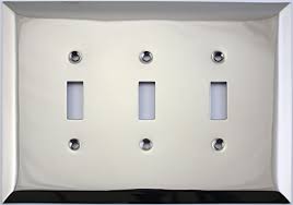 Three Gang Toggle Light Switch Wall Plate