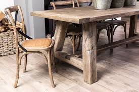 reclaimed oak dining table peppermill