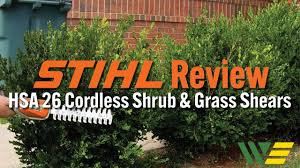 handheld trimmer stihl hsa 26 review