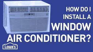 install a window air conditioner unit