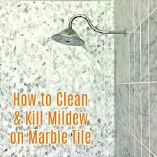 how to clean marble shower tile and get