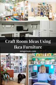 Craft rooms deserve a bold hand with color and glamour, so extend the accent shade you've chosen throughout the space onto your organization tools. 13 Craft Room Makeover With Affordable Ikea Furniture