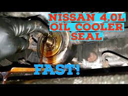 nissan 4 0l leaking oil frontier