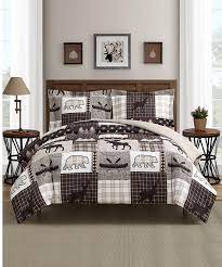 Canoes Plaid Patchwork Twin Comforter
