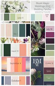 colors charting wedding color schemes