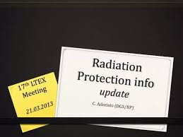 ppt radiation protection info update