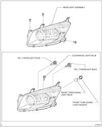 Toyota Rav4 Service Manual Headlight Assembly Lighting