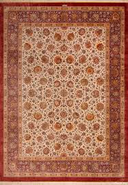 luxurious vine silk persian qum rug