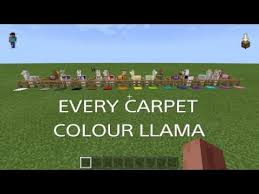 minecraft every llama carpet colour