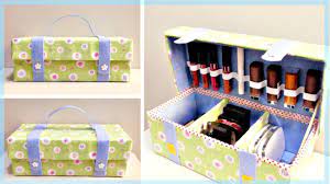 cosmetic organizer bag from shoe box