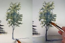 How To Paint Trees With Watercolor