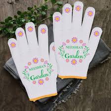Women Custom Name Gardening Gloves