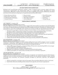 human resources cover letter no experience HR assistant CV     