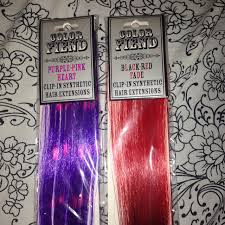 Diy hair colour using schwarzkopf live xxl. Hot Topic Color Fiend Hair Extensions Each Package Depop