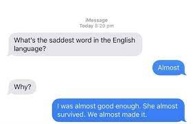 what s the saddest word in the english