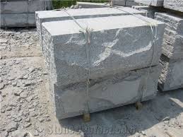 split face grey granite wall block