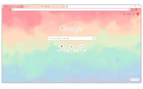 web browser with google chrome themes