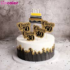 Cakes for men birthday cakes for men fun men s cakes online. 30 40 50 60 Years Old Paper Cupcke Topper 30th 40th 50th 60th Happy Birthday Party Decorations Gold And Black Adult Man Woman Buy Cheap In An Online Store With Delivery