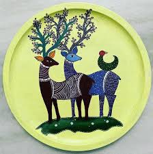 Traditional Gond Art Deer Hand Painted