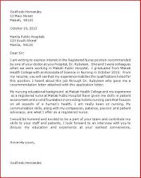 new grad nurse cover letter example   Nursing Cover Letters 