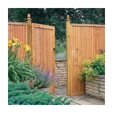 Wooden Board Side Garden Gate