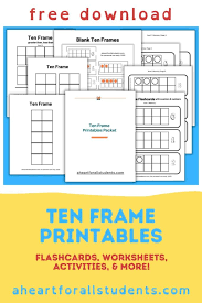free printable ten frame cards