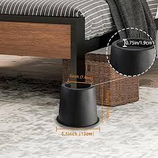 lufia bed risers 4 inch heavy duty bed