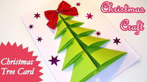 Christmas Tree Card Diy How To Make Christmas Card Christmas Craft