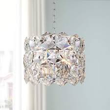 Etienne 13 1 2 Wide Chrome And Crystal Pendant Light 63c71 Lamps Plus