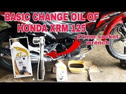 basic change oil of honda xrm fi