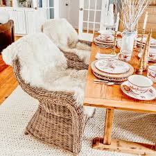 cozy winter dining room with ski lodge