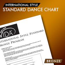 International Style Standard Bronze Level Dance Chart