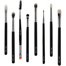 pac eye series makeup brush set 8 brushes