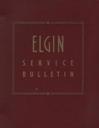 Elgin Mainspring Sizes Elgin Service Bulletin C 1940
