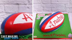 rugby ball cake you