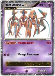 We stock everything you need to build a great pokemon deck or just to collect your favorite cards. Pokemon Team Deoxys Meaga Beam 200 Cool Pokemon Cards Pokemon Teams Rare Pokemon Cards
