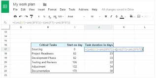 Google Spreadsheet Time Google Docs Project Management Step 4 How To