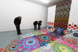 dutch artist creates bling carpet art