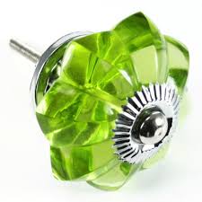 green glass cabinet knobs vintage