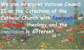 Image result for Graphics Vatican Council II Feeneyite and Cushingite Photos