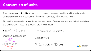 conversion of units gcse maths