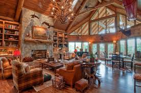 Weathered cabin living room for the most, cabin living room is designed and painted with rustic tone ideas, but this living room stands differently since everything is covered with weathered style. Interior Design Tips For Small Cabins Cottages Earle Design