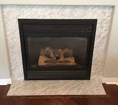 Marble Contact Paper Fireplace Makeover