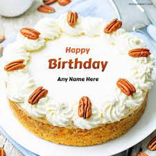 create birthday cake with name